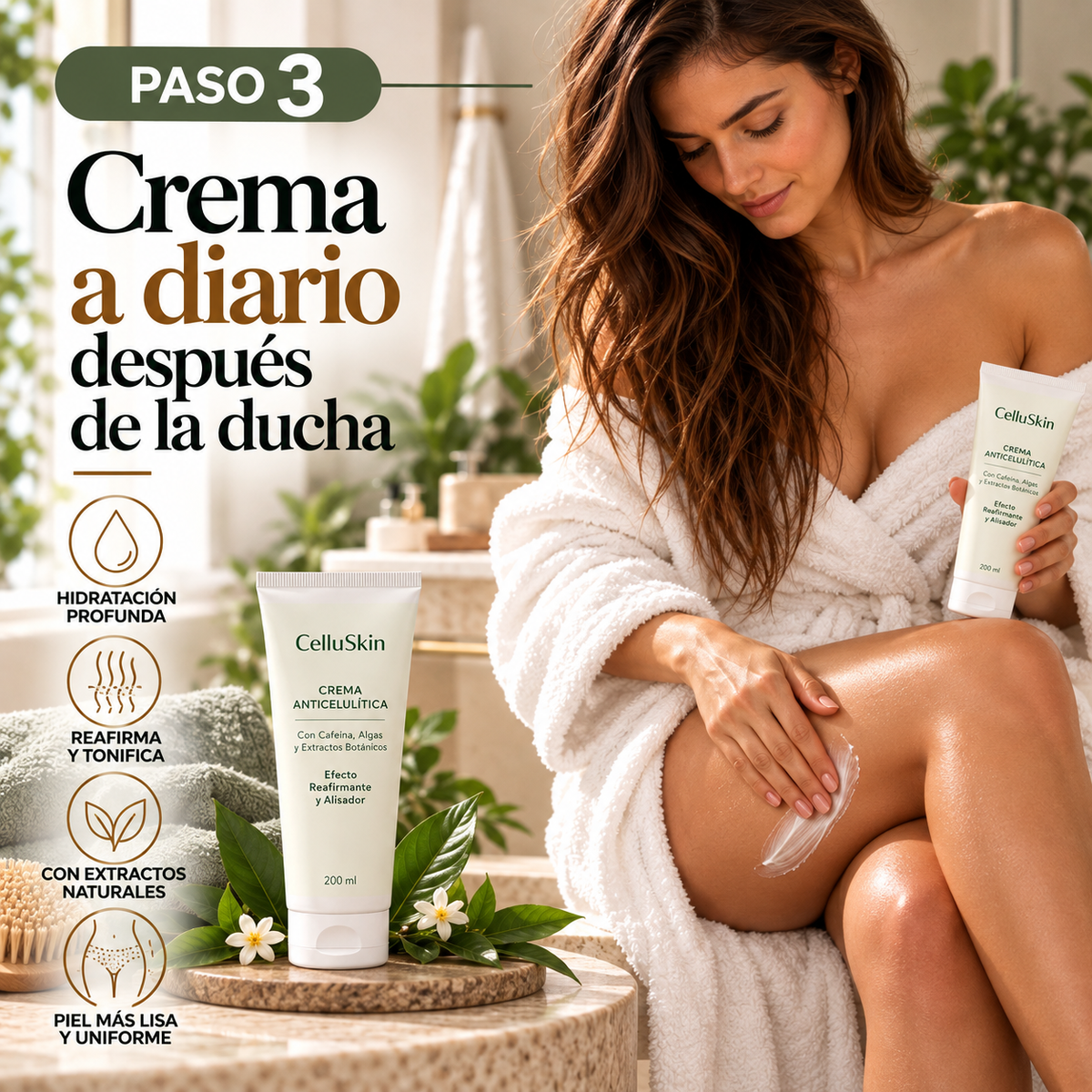 Método CelluSkin para Celulitis Rebelde. Pack de 6 productos.