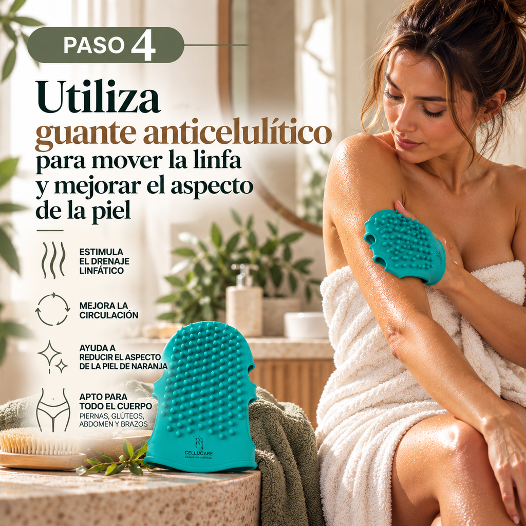 Método CelluSkin para Celulitis Rebelde. Pack de 6 productos.