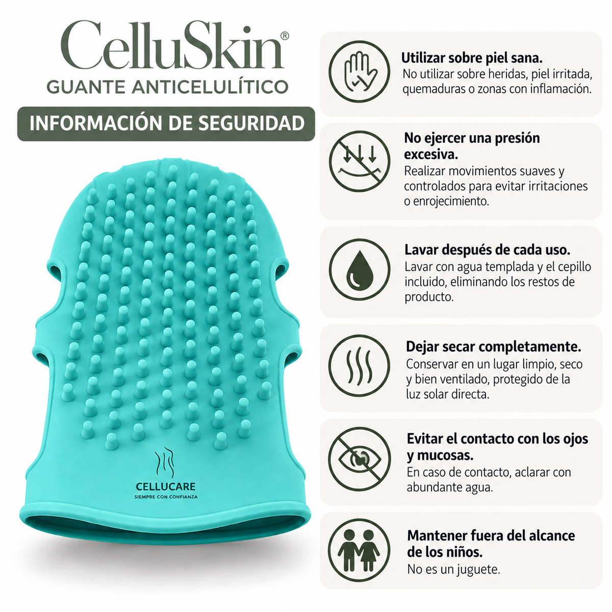 Método CelluSkin para Celulitis Rebelde. Pack de 6 productos.