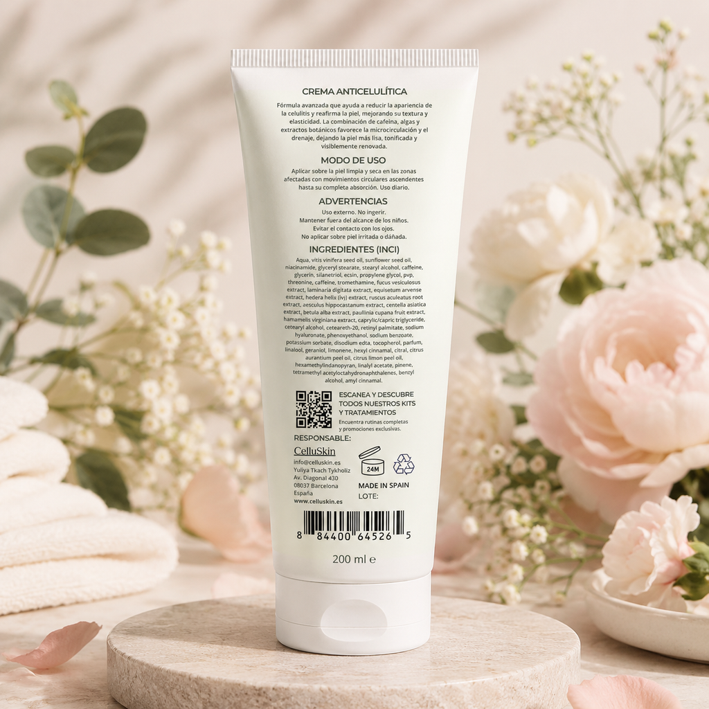 Crema anticelulitica con 14 plantas medicinales