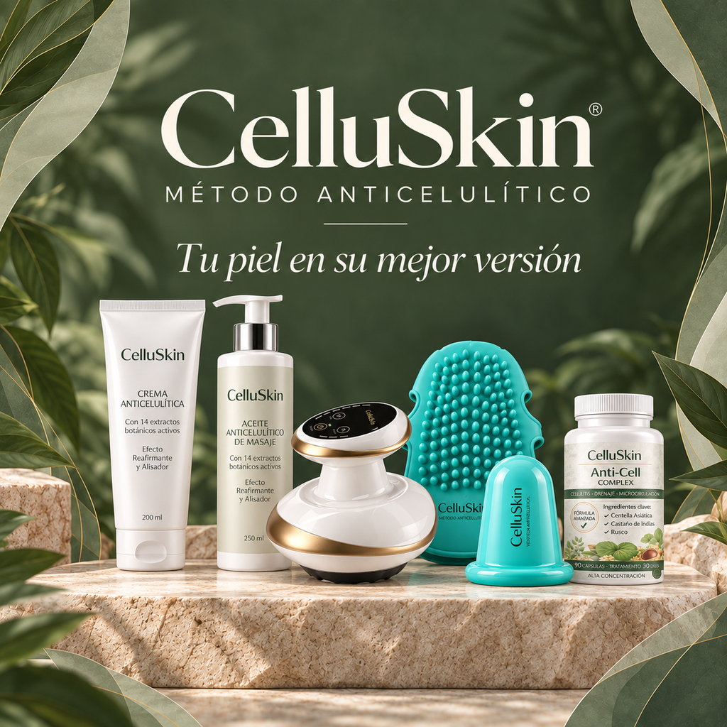 Aceite anticelulitico de masaje + ventosa