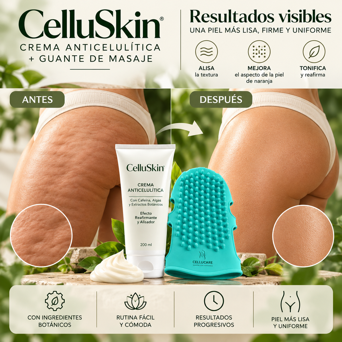 Crema Anticelulitica Concentrada + Guaante anticelulitico