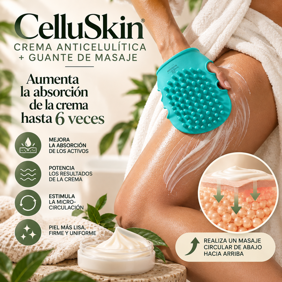 Crema Anticelulitica Concentrada + Guaante anticelulitico